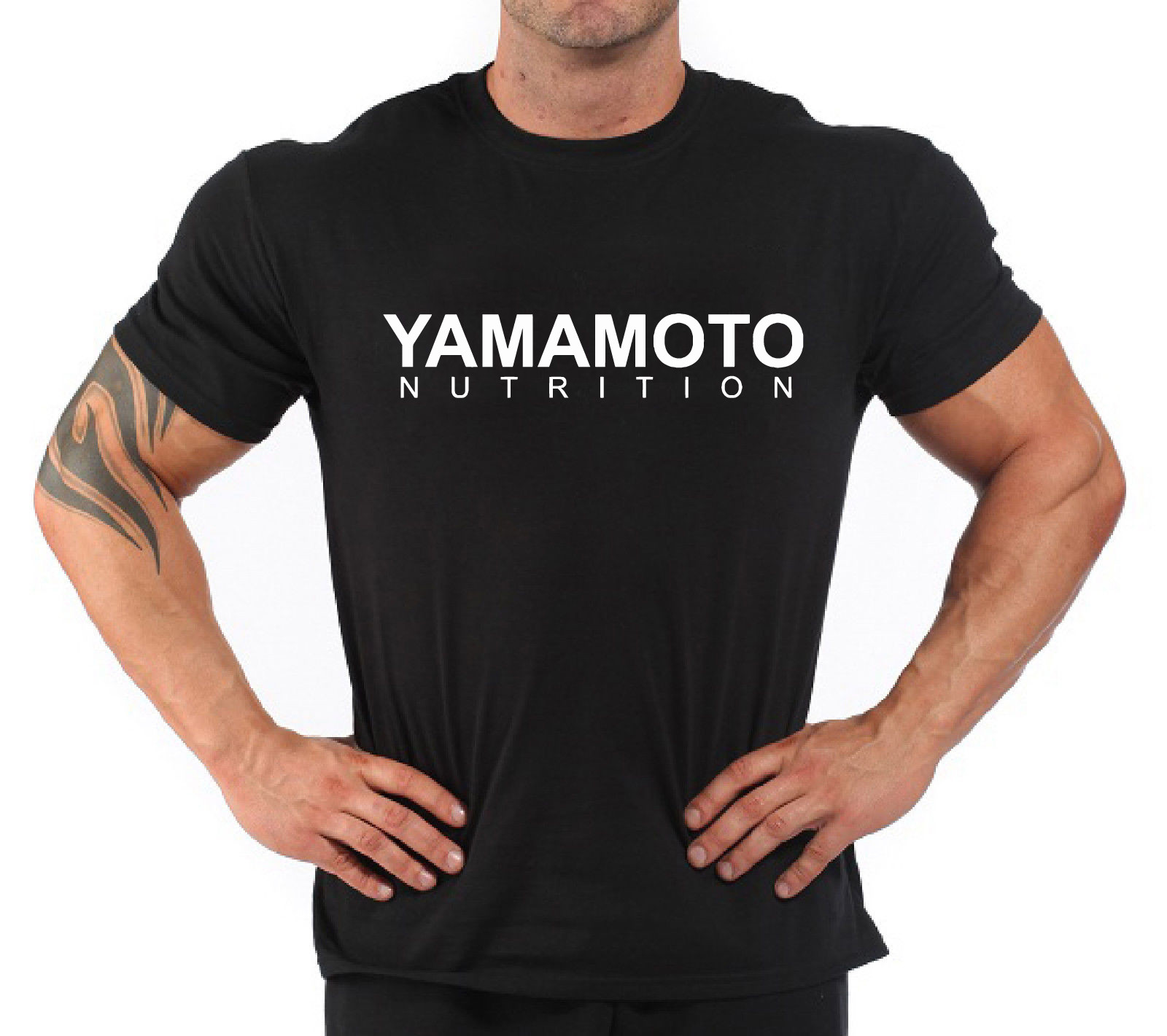 Nutrition & Fitness Class - ボディビルディング フィットネス ジム Tシャツ「山本栄養」