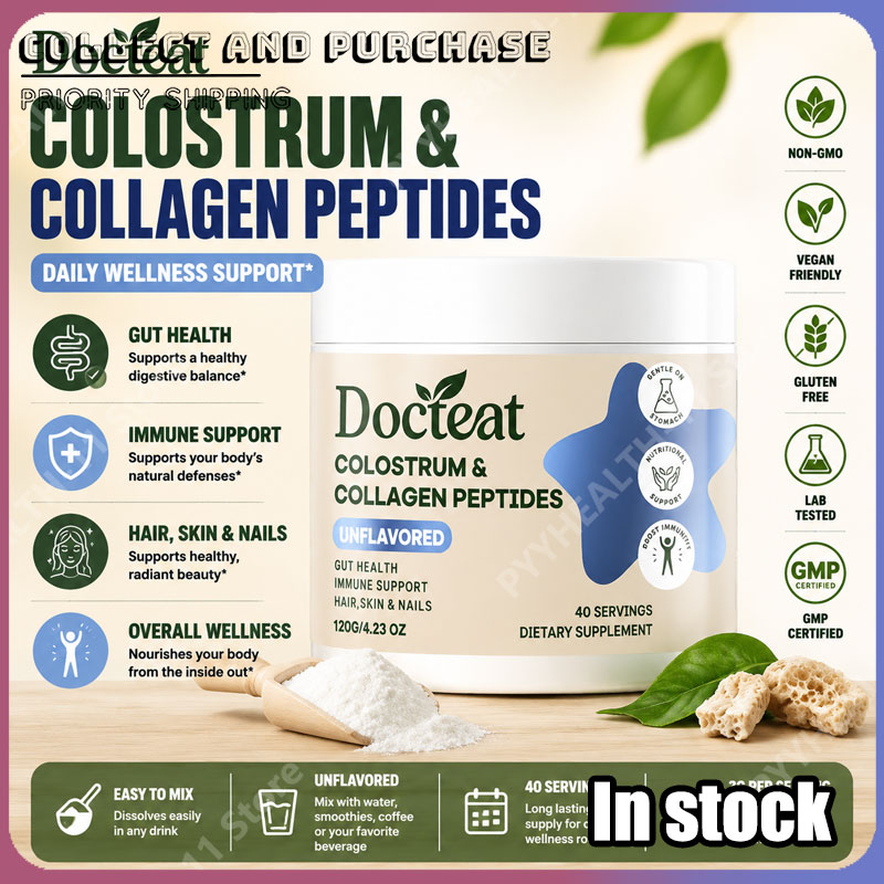 Colostrum Bovine Powder - ドクテート グットヘルス ニュートリションパウダー 牛初乳コラーゲンペプチド イヌリン ビタミンB12