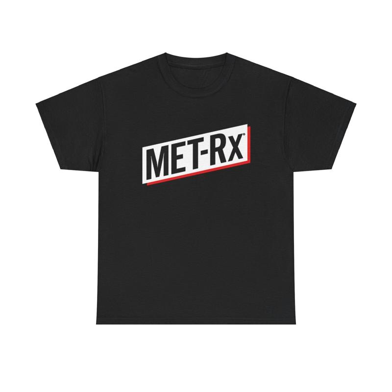 Nutrition Fitness Supplements - Met Rx グラフィック T シャツボディービルスポーツ栄養補助食品フィットネスジム T