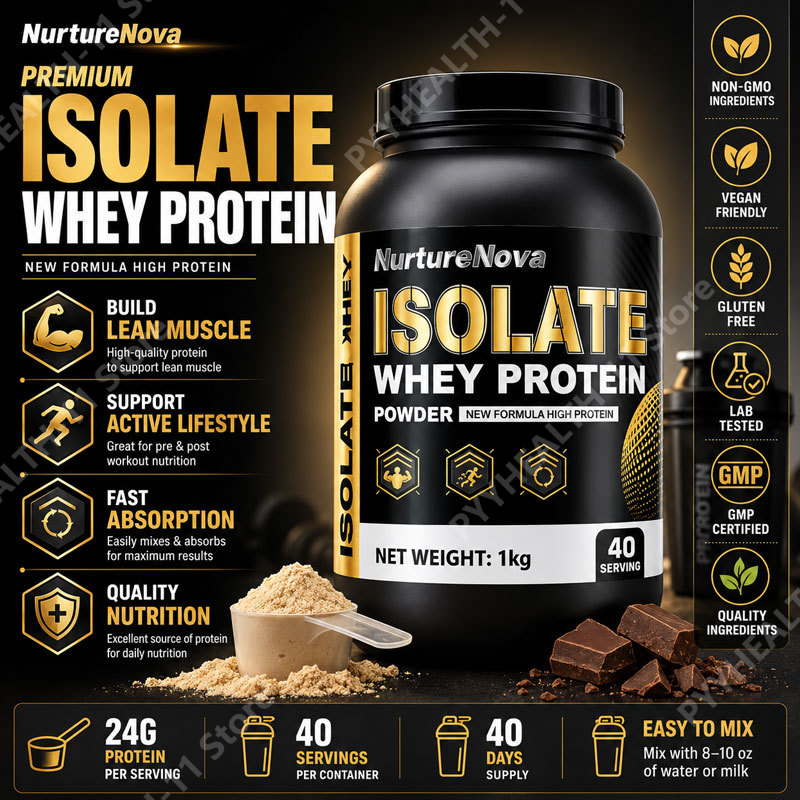 Nutrition Fitness Supplements - ホエイプロテインアイソレートパウダー 低脂肪サプリメント 筋肉回復とリーンダイエット スポーツフィットネス栄養 ダイエットサプリメント 1kg