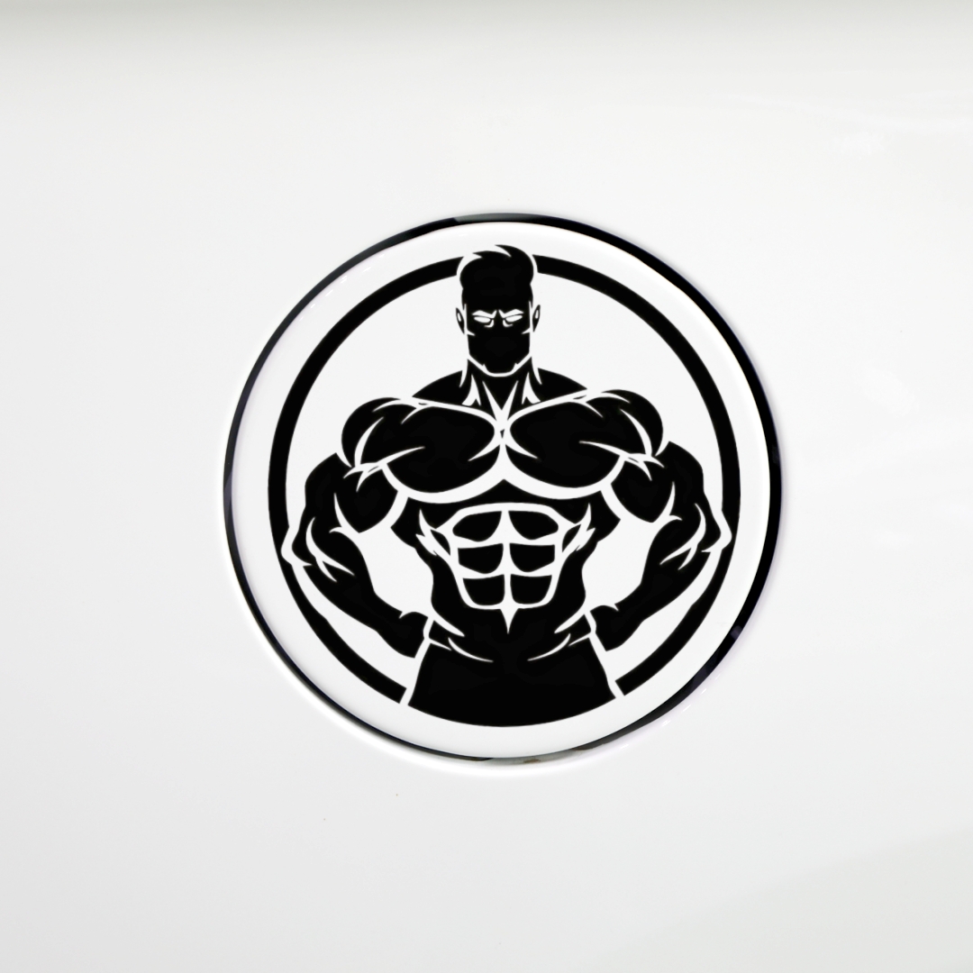 車のステッカーフィットネス愛好家ジム超筋肉質の男面白い反射デ - Fuel Fitness & Nutrition Oakbank のレビューと価格