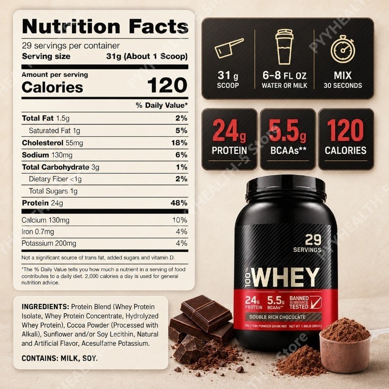ホエイプロテインパウダー ダブルリッチチョコレート 24g  - Fitness Nutrition Whey Protein のレビューと価格