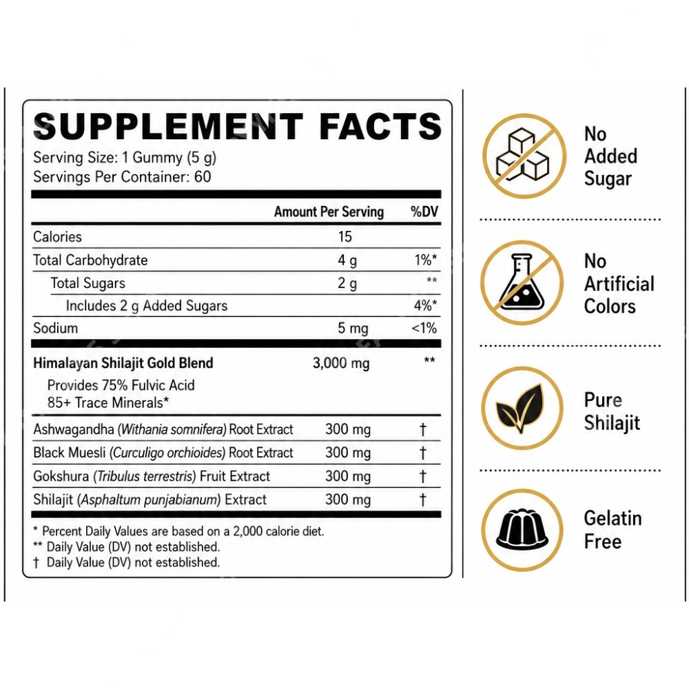 純ヒマラヤ産シラジットグミ 3000mg シラジット樹脂サプ - Shilajit Resin Pure のレビューと価格
