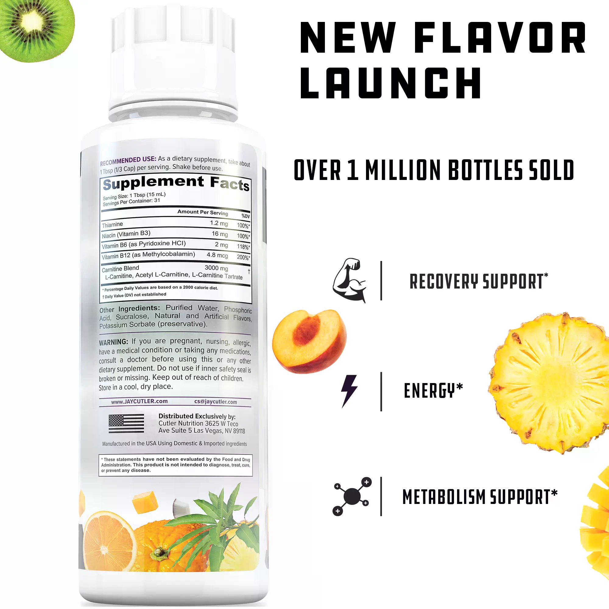カトラーニュートリション リキッドカルニチン3000 エネル - Nutrition Fitness Supplements のレビューと価格