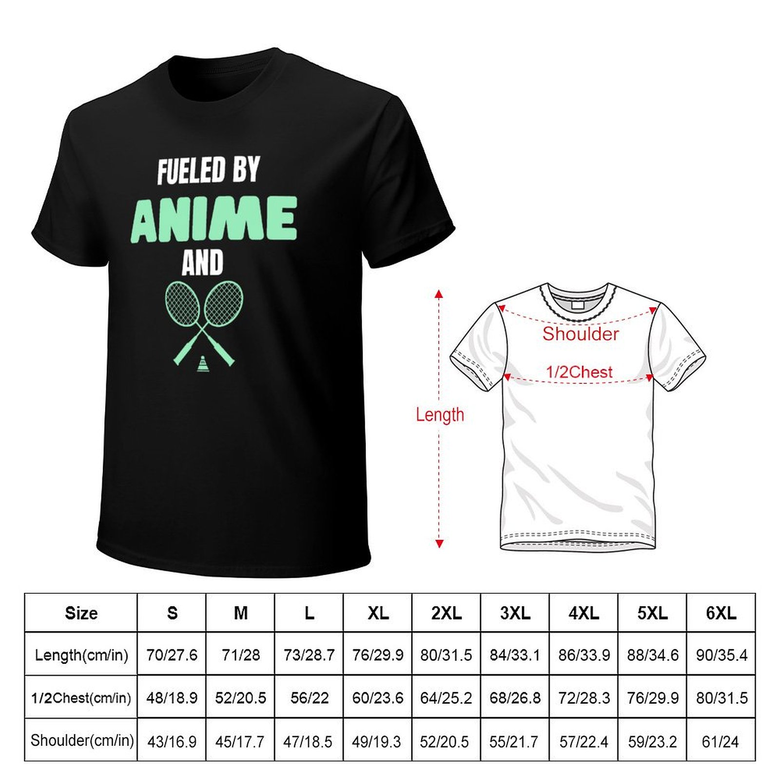 アニメとバドミントン漫画にインスパイアされたスポーツTシャツ - Fuel Fitness & Nutrition Oakbank のレビューと価格