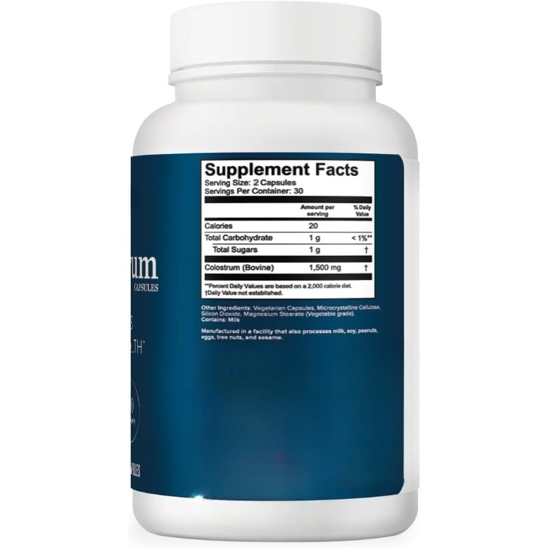 初乳サプリメント - 1回分あたり1500mg、免疫サポート - Colostrum Bovine Powder のレビューと価格