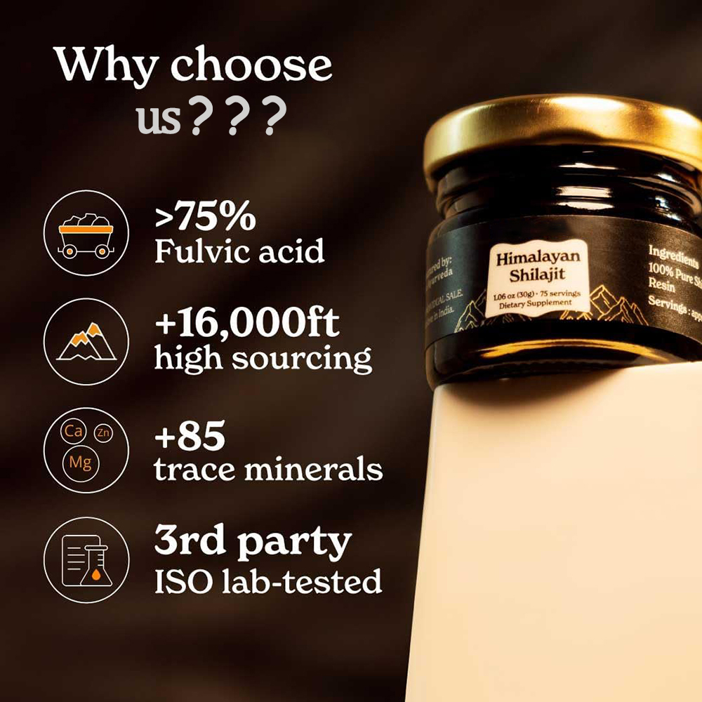 純ヒマラヤ産シラジット、ソフトレジン、オーガニック＆高栄養価 - Shilajit Resin Pure のレビューと価格