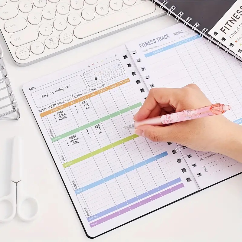 フィットネスジャーナルノートブック 毎日の運動と栄養計画 3 - Fitness Nutrition Journal のレビューと価格